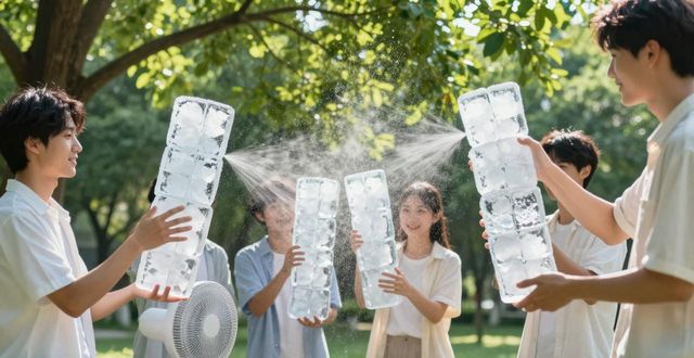 大冰块降温方法_成都新都夏季防暑降温大冰块_大冰块户外活动使用时长